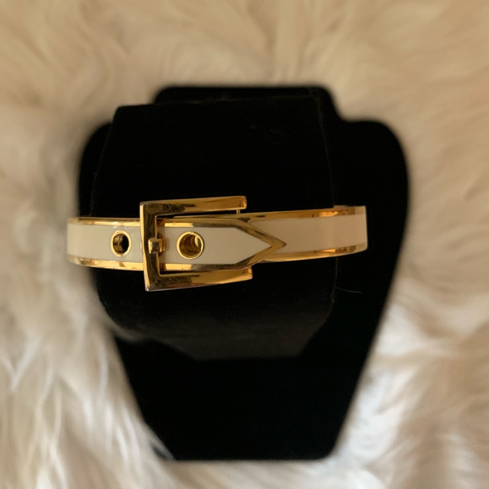 C. Wonder White Enamel Bucket Bangle